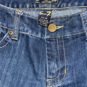 Seven7 Women’s Dark Blue Relaxed Jeans